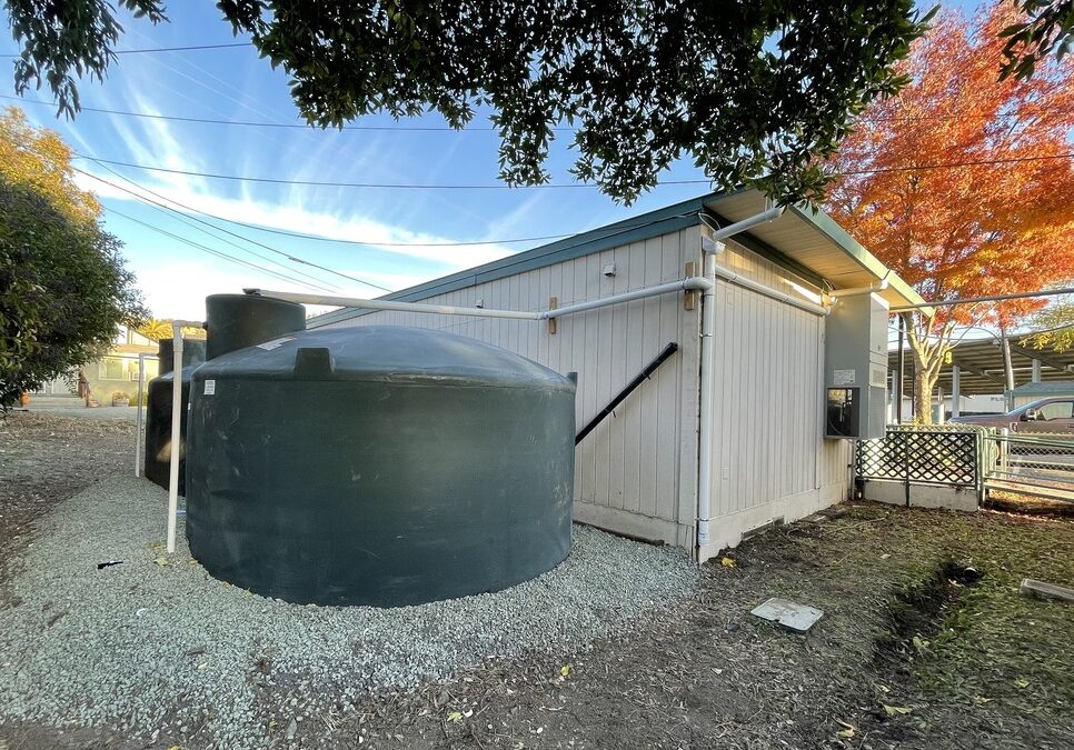 SEC Plans and Installs a Rainwater Harvesting Demonstration Project at Flowery Elementary School